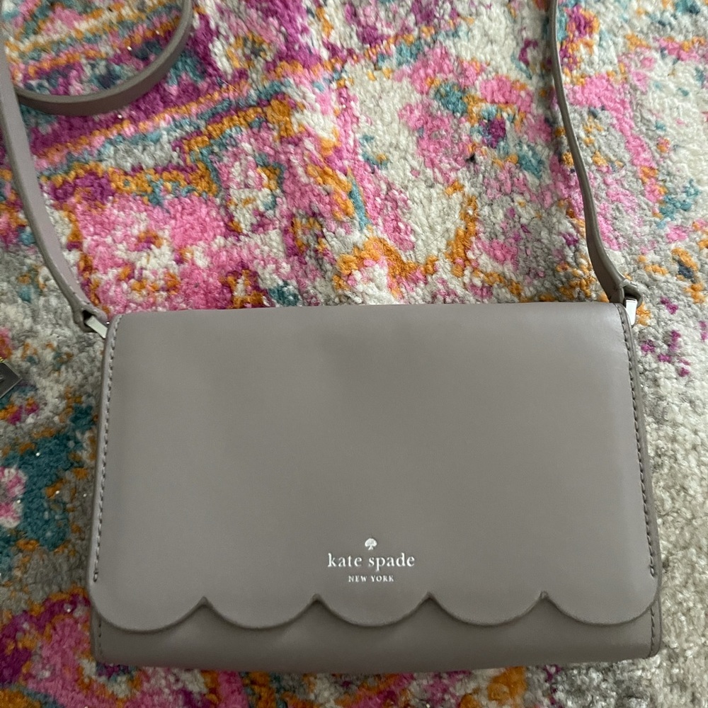 Gray Kate spade crossbody